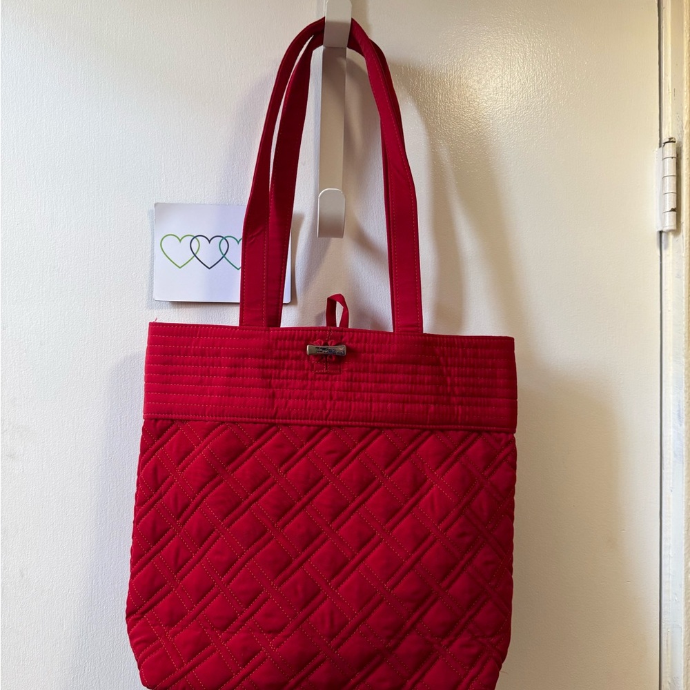 Vera Bradley Quilted Red Tote Bag